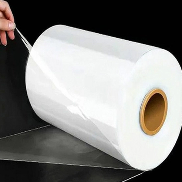 POF Materiale Custom Centerfold Polyolefin Shrink Fim Plast Emballasje Ruller For Drinks